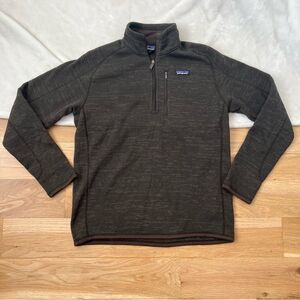 Patagonia Mens Better Sweater 1/4 Zip Pullover Style 25522 FA18 Dark Walnut